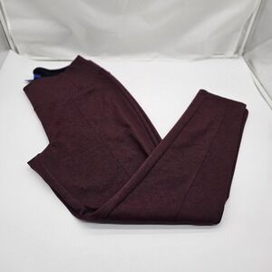 APT.9 Skinny  Tummy Control Pants Size XL Stretch Plumish Burgundy Pull On